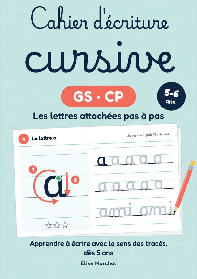 Couverture du Cahier d'écriture cursive GS-CP